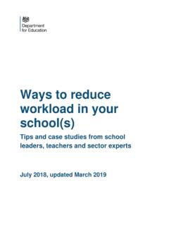 Ways to reduce workload in your school(s)