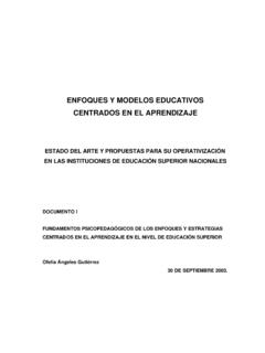 ENFOQUES Y MODELOS EDUCATIVOS CENTRADOS EN EL …