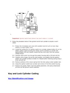 Key and Lock Cylinder Coding - Society of Professional ...
