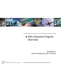 ATA e-Business Program Overview - ataebiz.org