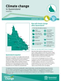 Climate change in Queensland - Queensland Government