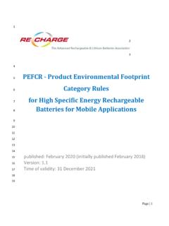 PEFCR - Product Environmental Footprint Category Rules for …