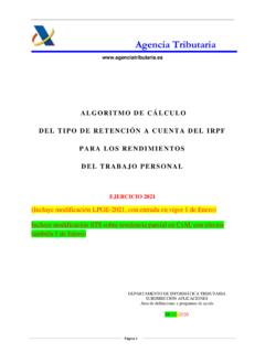 ALGORITMO DE C&#193;LCULO - Agencia Tributaria