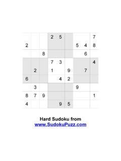 Hard Sudoku from www.SudokuPuzz