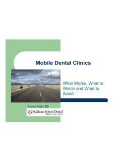 Mobile Dental Clinics - National Oral Health …