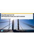 Data Management for SAP Business Suite and SAP S/4HANA