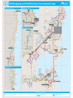 Wollongong and Shellharbour bus network map