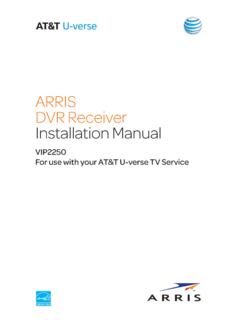 ARRIS DVR Receiver Installation Manual