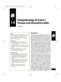 SECTION 3 CHAPTER 18 Disease and Ulcerative Colitis