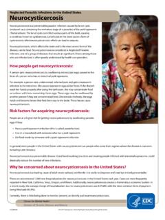 Neglected Parasitic Infections in the United States ...
