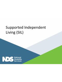 Supported Independent Living (SIL)