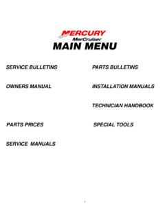 SERVICE BULLETINS PARTS BULLETINS OWNERS ... - …
