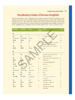 Vocabulary Index (Chinese-English)Contents 317 …