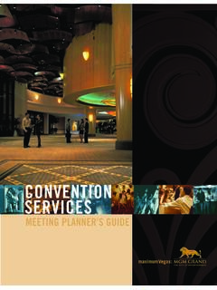 CONVENTION SERVICES - secure02.mgm-mirage.com