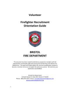 Volunteer Firefighter Recruitment Orientation Guide