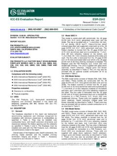 ICC-ES Evaluation Report ESR-2542 Reissued …