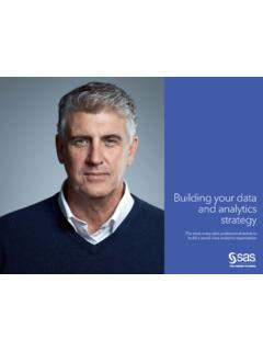 Building your data and analytics strategy - SAS