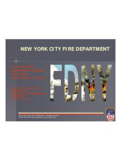 NEW YORK CITY FIRE DEPARTMENT - Welcome to NYC.gov