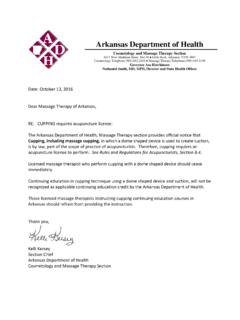 Arkansas Department of Health - FSMTB