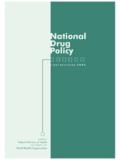 National Drug Policy - WHO