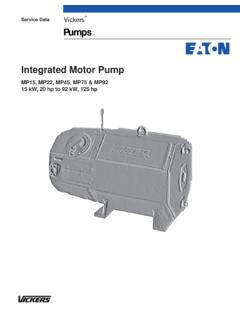 Integrated Motor Pump - Eaton