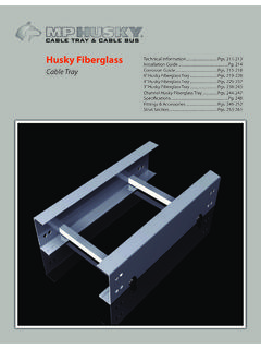 MP Husky Cable Tray Catalog