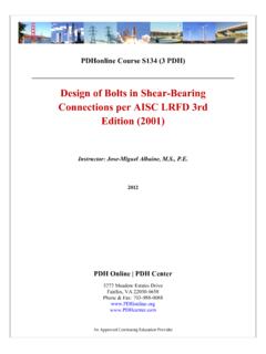 Design of Bolts in Shear-Bearing Connections per AISC LRFD ...