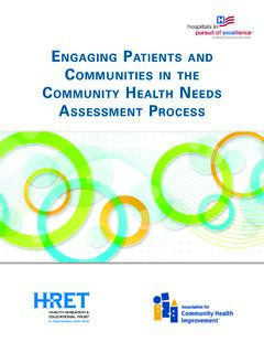Engaging Patients and Communities in the Community …