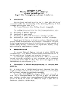 Government of India Ministry of Road Transport &amp; …