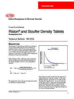 Printed Circuit Materials Riston and Stouffer …