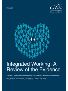 Integrated Working A Review of the Evidence report