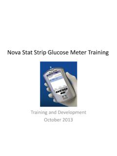 Nova Stata Strip Glucose Meter Training - Cape Fear Valley