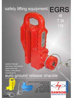 safety lifting equipment EGRS 4t 7.5t 10t - dcpuk.com