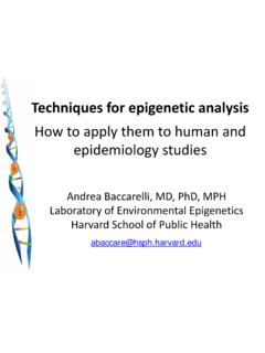 Techniques for epigenetic analysis