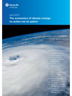 April 2021 The economics of climate change: no ... - Swiss Re