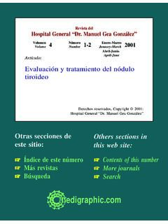 Revista del Hospital General “Dr. Manuel Gea …