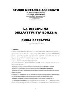STUDIO NOTARILE ASSOCIATO LA DISCIPLINA DELL’ATTIVITA ...