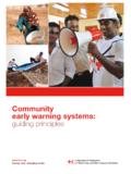 Community early warning systems: guiding principles - IFRC