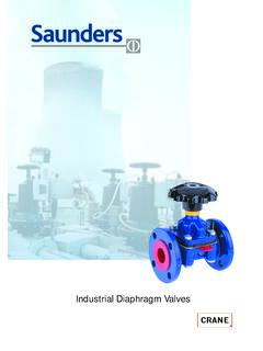 Industrial Diaphragm Valves - W.T. Victors