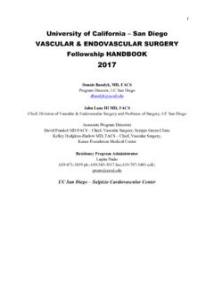 Handbook 2017 - UCSD Vascular &amp; Endovascular Surgery ...