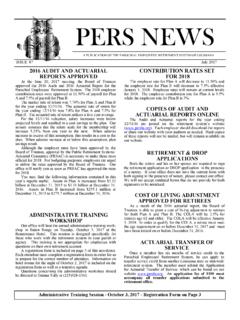 PERS NEWS