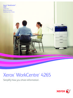 Xerox WorkCentre 4265 - Copier Catalog