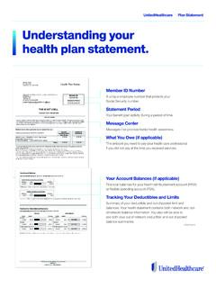 Unitedealthare lan tatement Understanding your health plan ...