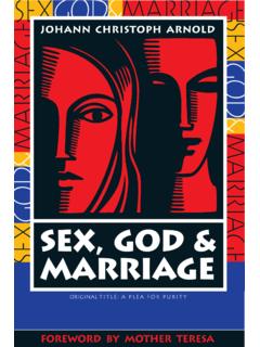 Sex, God &amp; Marriage - NTSLibrary