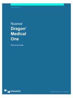 Nuance Dragon Medical One - Nuance Communications