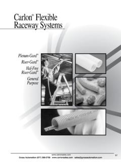 Carlon Flexible Raceway Systems - Carlon Sales