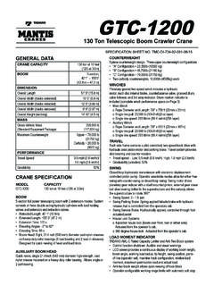 GTC-1200 - Tadano Mantis Cranes