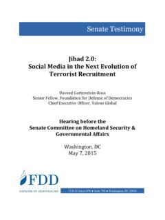 Jihad 2.0: Social Media in the Next Evolution of Terrorist ...