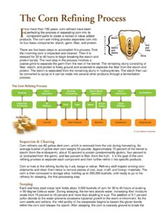 The Corn Refining Process - Corn Refiners Association