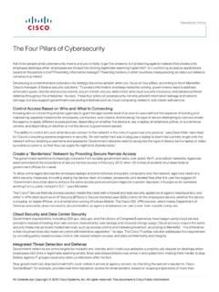 The Four Pillars of Cybersecurity - cisco.com
